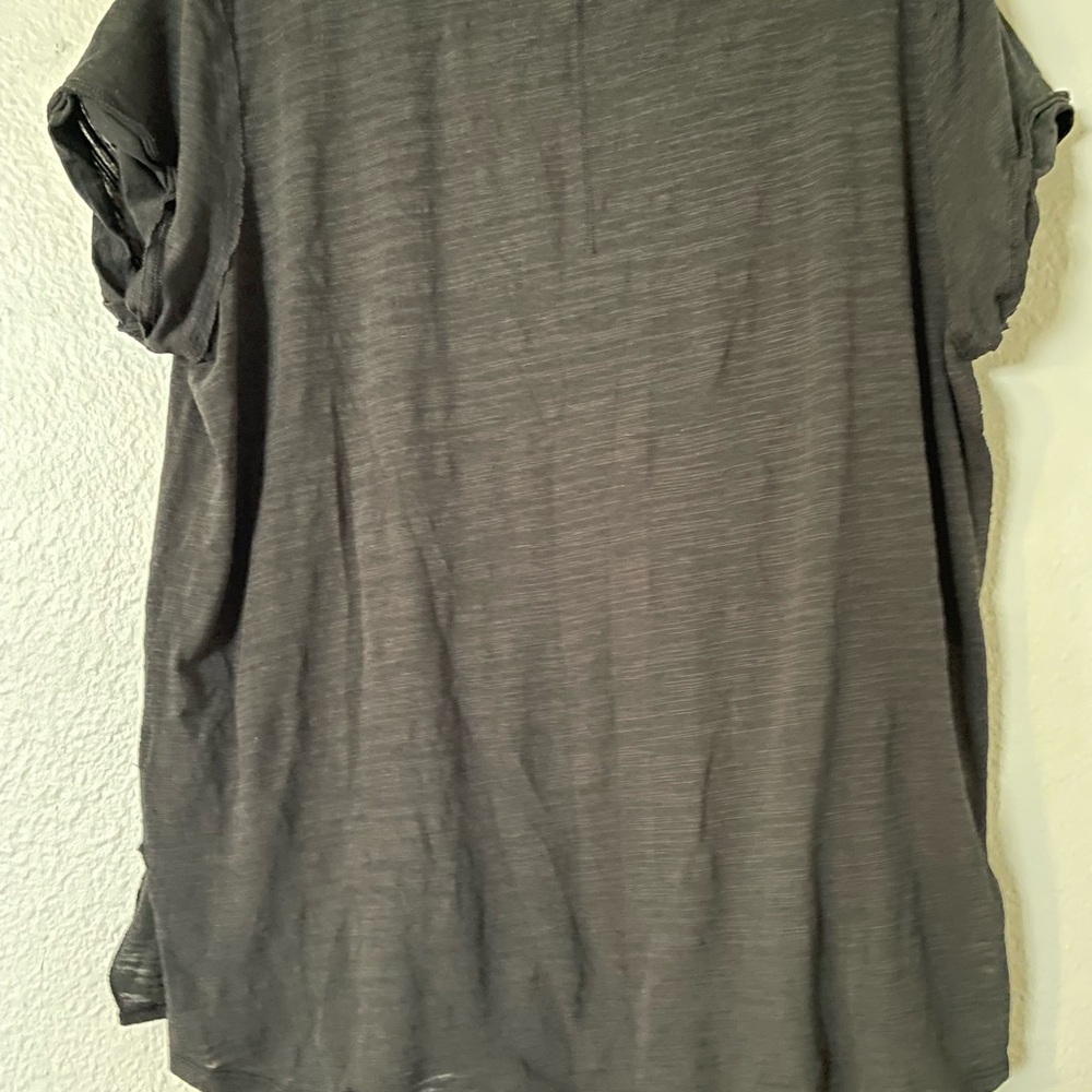 We The Free Blk Short Sleeve Tee Relaxed Fit-Size M